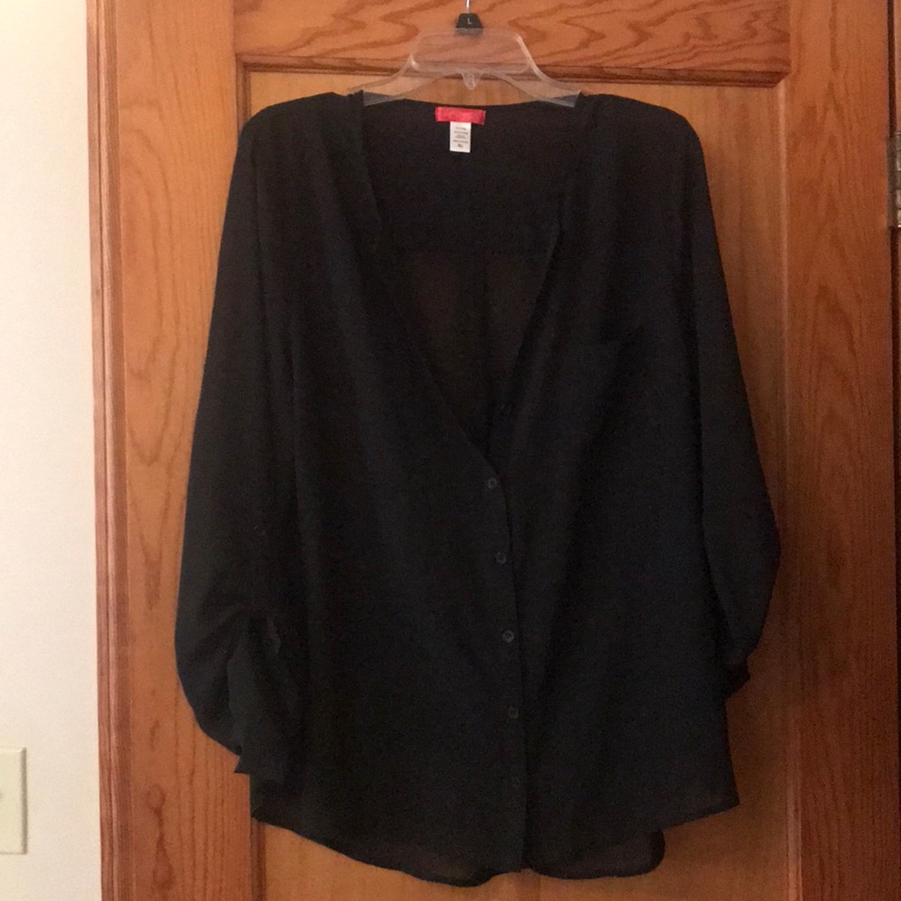 Black sheer top